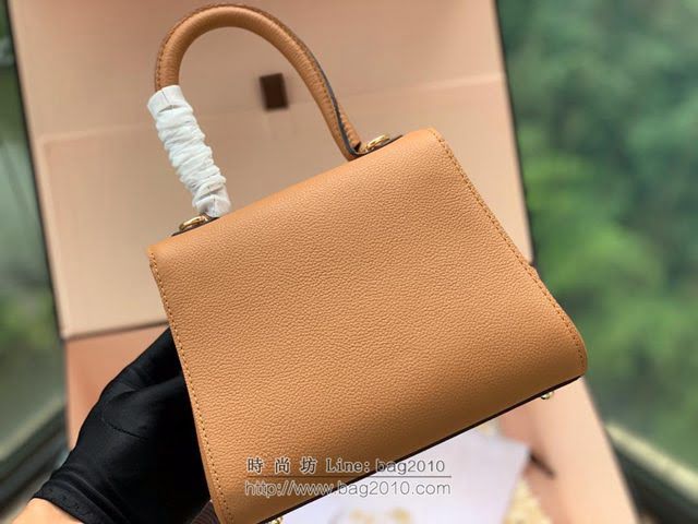 DELVAUX女包 春夏新款 Brillant系列手袋 德爾沃女手提包 女手腕包 Dv0020 焦糖色 Delvaux單肩包  fcs1335
